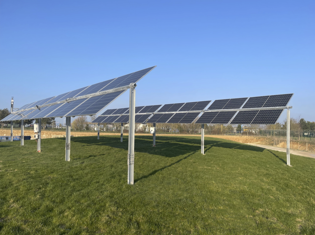 Tracker agrivoltaïsme Est-Ouest